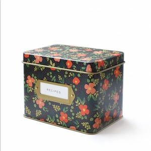 Rifle Paper Company Midnight Garden recipe box